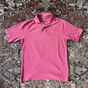 Burberry Pink Polo Shirt for Men